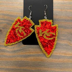 KC Chiefs earrings